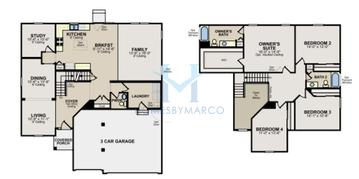 Photos of the Mirabell model in the Amber Meadows subdivision in Hoffman Estates, IL