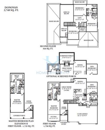 Photos of the Donovan model in the Blackberry Creek subdivision in Elburn, IL