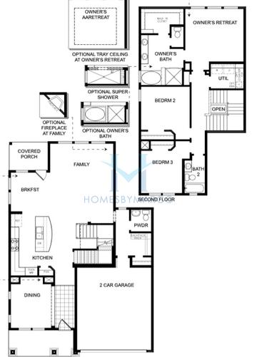 Photos of the Barton model in the Reserve at Barrington subdivision in Barrington, IL