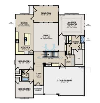 Photos of the Ridgefield model in the Ingham Park subdivision in Aurora, IL