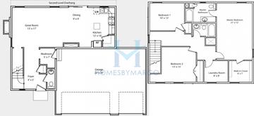 Photos of the Ardena model in the Natures Crossing subdivision in Cortland, IL