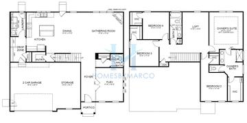 Photos of the Becker model in the Stonebrook subdivision in Elgin, IL