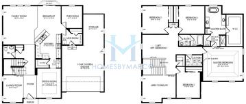 Photos of the Jefferson model in the Stonebridge subdivision in Hawthorn Woods, IL