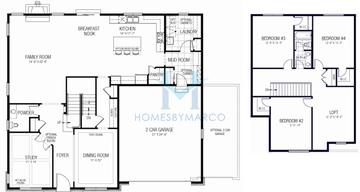 Photos of the Concord model in the Lexington Towne subdivision in Arlington Heights, IL