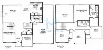 Photos of the Brentwood model in the Highland Woods subdivision in Elgin, IL