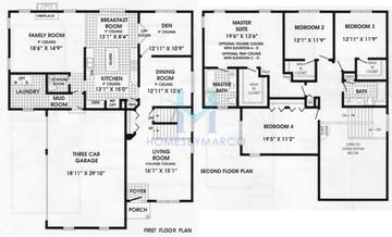 Photos of the Mackinaw model in the Water Stone subdivision in Wauconda, IL