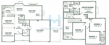 Photos of the Parkside model in the Sunset Ridge subdivision in Zion, IL