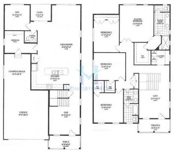 Photos of the Crestview model in the Hawthorn Trails subdivision in Hawthorn Woods, IL