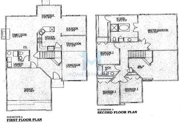 Photos of the Grand Cypress model in the Emerald Hills subdivision in Streamwood, IL