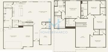 Photos of the Westchester model in the Deerbrook subdivision in Aurora, IL