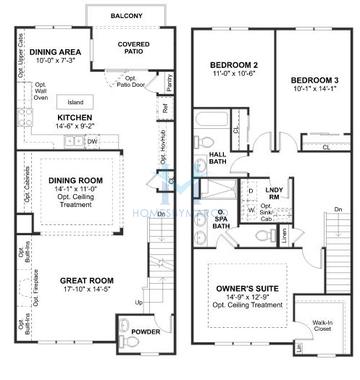 Photos of the Huron model in the Parkside of Libertyville subdivision in Libertyville, IL