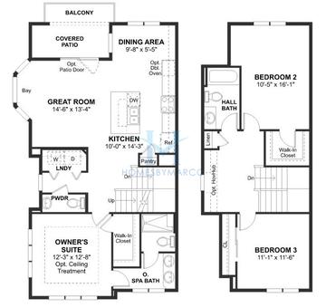 Photos of the Ontario model in the Parkside of Libertyville subdivision in Libertyville, IL
