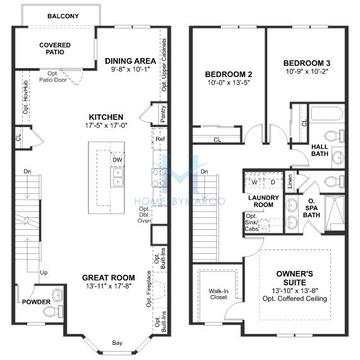 Photos of the Erie model in the Parkside of Libertyville subdivision in Libertyville, IL