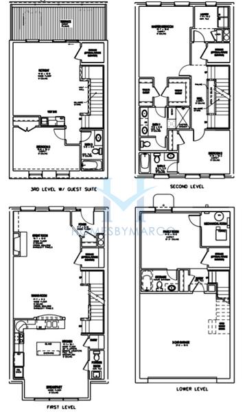 Photos of the Gary model in the Courthouse Square subdivision in Wheaton, IL