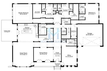 Photos of the Estate model in the Heritage subdivision in Highland Park, IL