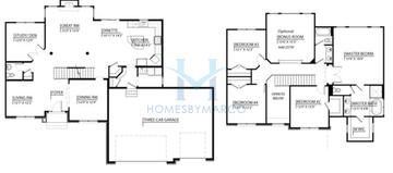 Photos of the Karson model in the Springbank subdivision in Plainfield, IL