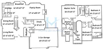 Photos of the Hemingway model in the Stewart Ridge subdivision in Plainfield, IL