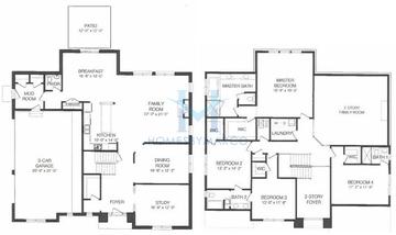 Photos of the Veneto model in the Estates of Montefiori subdivision in Lemont, IL
