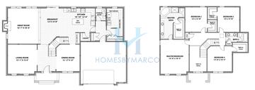 Photos of the Dunhill model in the Stewart Ridge subdivision in Plainfield, IL