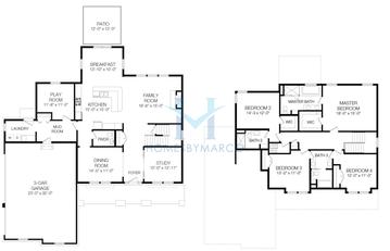 Photos of the Milan model in the Estates of Montefiori subdivision in Lemont, IL