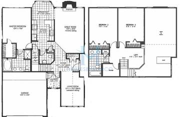 Photos of the Brookridge model in the Manchester Green subdivision in Buffalo Grove, IL