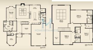 Photos of the Cambridge model in the Highland Woods subdivision in Elgin, IL
