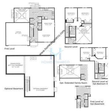 Photos of the Dover model in the Lakewood Streams subdivision in Streamwood, IL