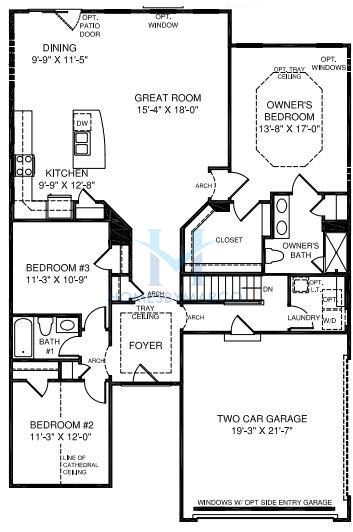 Photos of the Brentwood model in the Prairie Ridge subdivision in Geneva, IL