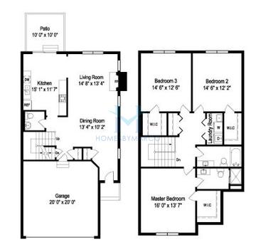 Photos of the Hamilton model in the Greenhaven subdivision in Romeoville, IL