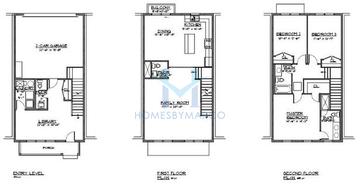 Photos of the Unit C model in the Somerset Townhomes subdivision in Lake Zurich, IL