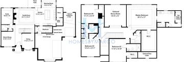 Photos of the Hampton model in the Stewart Ridge subdivision in Plainfield, IL