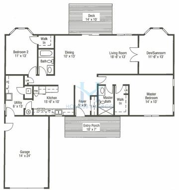 Photos of the Hambletonian model in the Saddlebrook Farms subdivision in Grayslake, IL