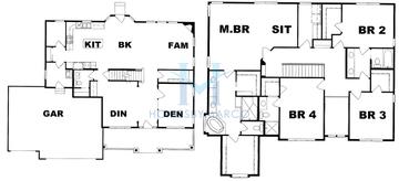 Photos of the Redwood model in the Green Acres subdivision in Downers Grove, IL