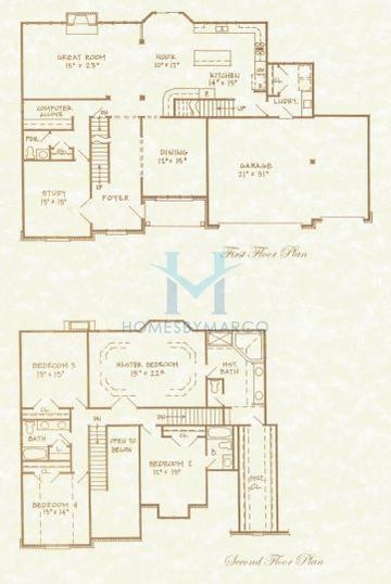 Photos of the Glen Abbey model in the Fields of Farm Colony subdivision in Yorkville, IL
