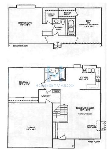 Photos of the Woodfield model in the Polo Run subdivision in Wheeling, IL
