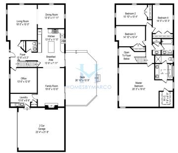 Photos of the Hanover model in the Eastwood subdivision in Barrington, IL