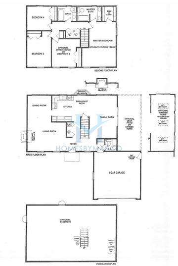 Photos of the Creekside model in the Whispering Ponds subdivision in Streamwood, IL