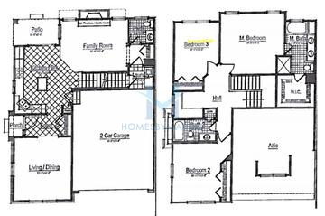 Photos of the Amber model in the Hampton Knoll subdivision in Hoffman Estates, IL