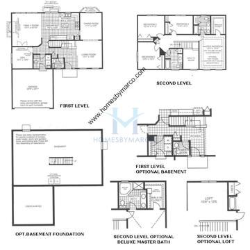 Photos of the Jefferson model in the Lakewood Crossing subdivision in Hampshire, IL