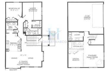 Photos of the Buttercup model in the Timber Oaks subdivision in Joliet, IL
