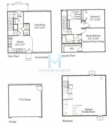 Photos of the Adams model in the West Point Gardens subdivision in Elgin, IL
