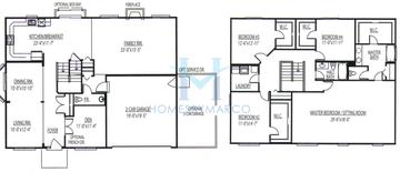 Photos of the Innsbrook model in the Wellington Court subdivision in Lynwood, IL