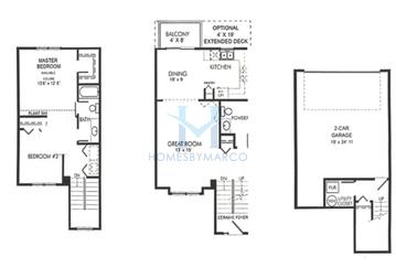 Photos of the Aster model in the Timber Oaks subdivision in Joliet, IL