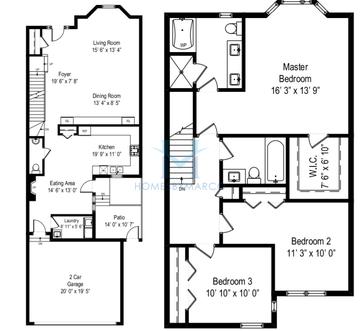 Photos of the Norwich model in the The Glen subdivision in Glenview, IL