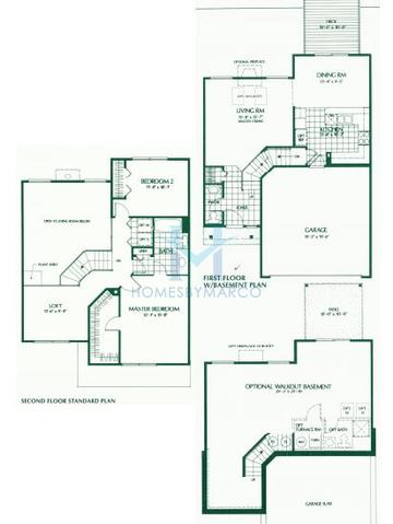 Photos of the Biscayne model in the Rainier Woods subdivision in Fox Lake, IL
