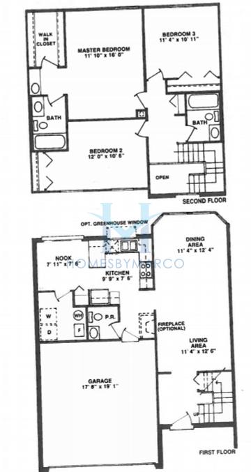 Photos of the Denton model in the Westchester Place subdivision in Westchester, IL