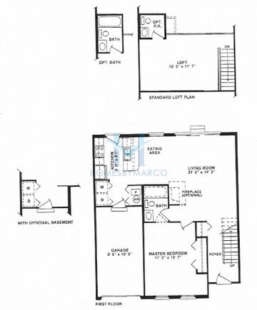 Photos of the Ashton model in the Westchester Place subdivision in Westchester, IL