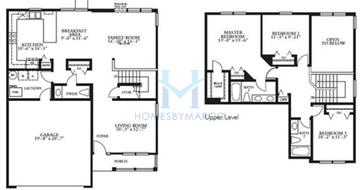 Photos of the Lily model in the Symphony Meadows subdivision in Volo, IL