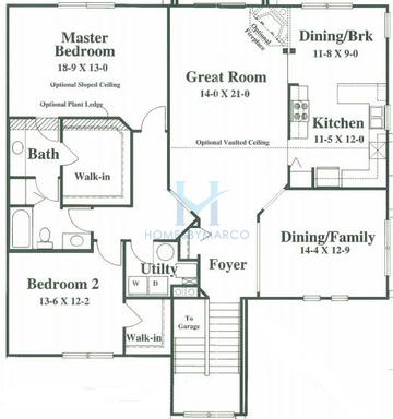 Photos of the Biltmore model in the Fairway View subdivision in North Aurora, IL