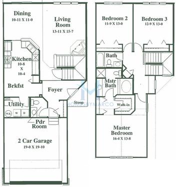 Photos of the Medinah Ii model in the Fairway View subdivision in North Aurora, IL